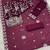 Purple embroidered organza semi-stitched pakistani salwar suit