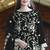Black embroidered organza semi-stitched pakistani salwar suit