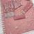 Orange embroidered organza semi-stitched pakistani salwar suit
