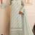 Aqua Blue embroidered georgette semi-stitched pakistani salwar suit