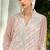 Orange embroidered georgette semi-stitched pakistani salwar suit