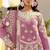 Pink embroidered georgette semi-stitched pakistani salwar suit