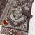 Purple embroidered georgette semi-stitched pakistani salwar suit