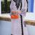 Purple embroidered georgette semi-stitched pakistani salwar suit