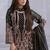 Chiku embroidered georgette semi-stitched pakistani salwar suit