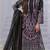 Lavender embroidered georgette semi-stitched pakistani salwar suit