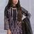 Lavender embroidered georgette semi-stitched pakistani salwar suit
