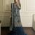 Teal Faux Georgette Embroidered Suit Set