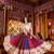 MULTICOLOR MIRROR WORK EMBROIDERED printed GEORGETTE STITCHED LEHENGA CHOLI