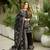 Black embroidered Georgette suit Set