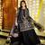 Black embroidered Georgette suit Set
