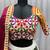 MULTICOLOR MIRROR WORK EMBROIDERED printed COTTON STITCHED LEHENGA CHOLI