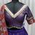 PURPLE MIRROR WORK EMBROIDERED printed SILK STITCHED LEHENGA CHOLI