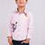 Pink embroidered cotton shirt