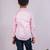 Pink embroidered cotton shirt
