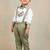 White embroidered cotton co ord set