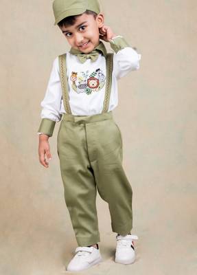 White embroidered cotton co ord set 4