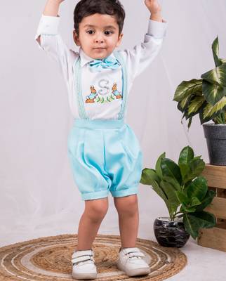 White embroidered cotton co ord set 2