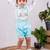 White embroidered cotton co ord set