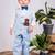 Blue embroidered cotton co ord set