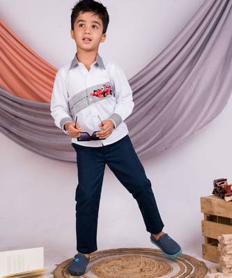White plain cotton shirt 4