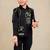 Black embroidered cotton shirt