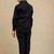 Black embroidered cotton shirt