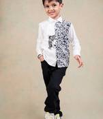 White embroidered cotton shirt