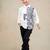White embroidered cotton shirt