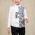 White embroidered cotton shirt