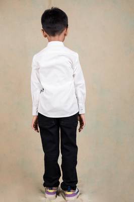White embroidered cotton shirt 4