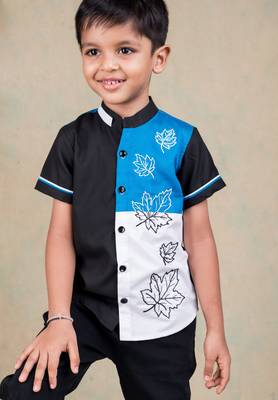 Multicolor embroidered cotton shirt 4