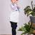 White embroidered cotton shirt