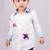 White embroidered cotton shirt