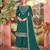 Rama grey color embroideried faux chiffon semi stitched salwar suit