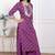 Doriyaan women cotton magenta gota work kurta with flared palazzo