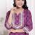 Doriyaan women cotton magenta gota work kurta with flared palazzo