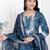 Doriyaan women's gota patti cotton kurta paired with palazzo and dupatta