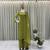 Olive embroidered Georgette suit Set