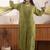 Olive embroidered Georgette suit Set