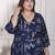 Doriyaan womens plus size abstract printed cotton kurta set
