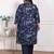 Doriyaan womens plus size abstract printed cotton kurta set