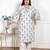 Doriyaan womens plus size off white floral printed cotton flex kurta with pant