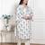 Doriyaan womens plus size off white floral printed cotton flex kurta with pant