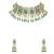 Gold plated blue stone kundan choker necklace set