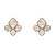 Gold plated pearl choker necklace set
