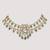 Gold plated green stone kundan necklace set