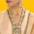 Gold plated multicolor kundan necklace set