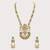 Gold plated multicolor kundan necklace set