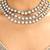 Gold plated choker necklace set